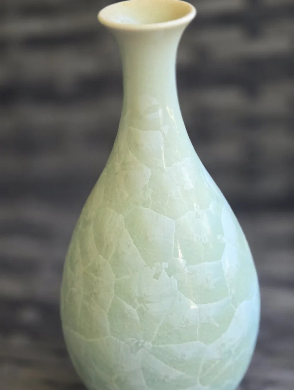 Ceramic Green Crackle Glaze Vase